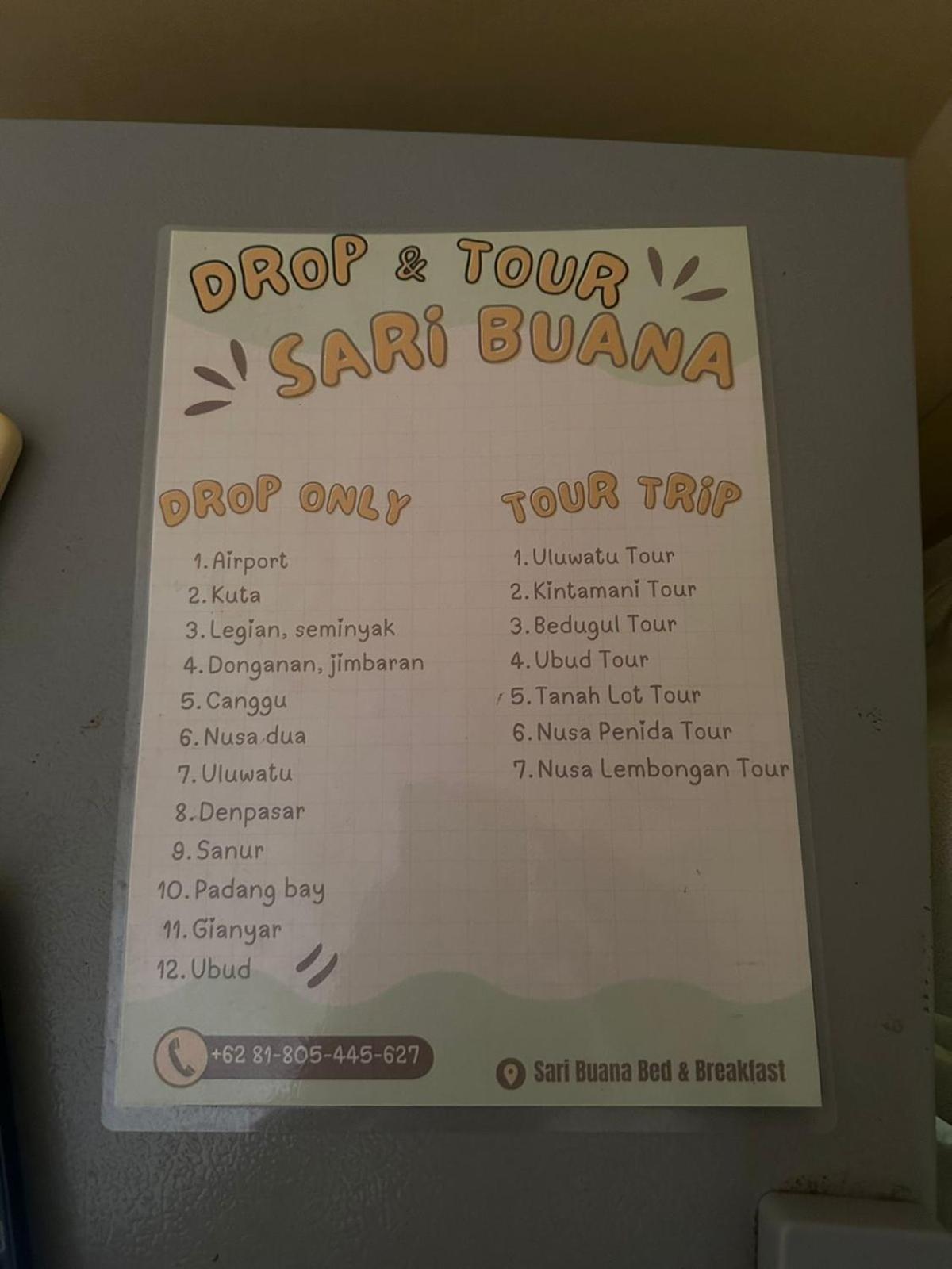 Sari Buana Bed & Breakfast Kuta  Ngoại thất bức ảnh